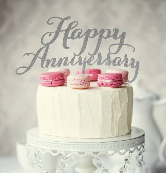 Happy Anniversary Cake Topper