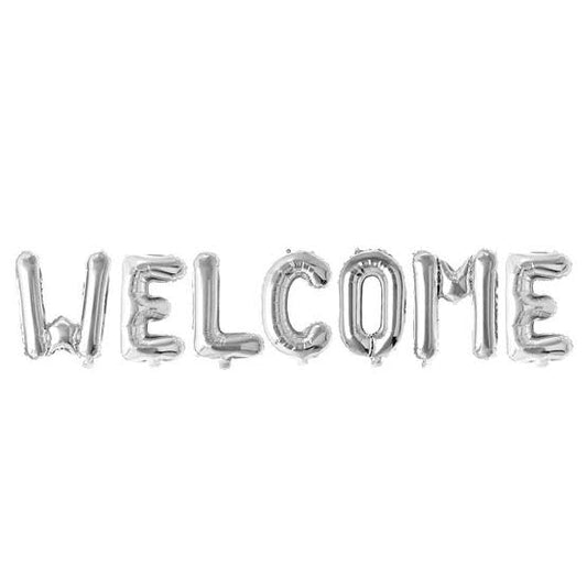 Welcome foil balloon
