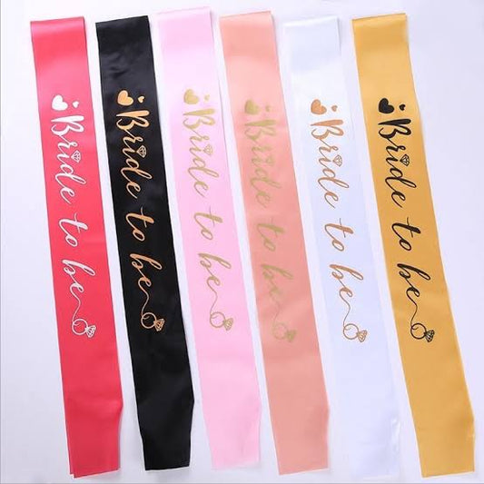 Bride to be Sash