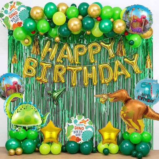 Happy birthday dinosaur theme