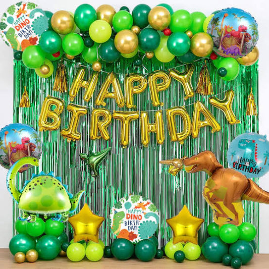 Happy birthday dinosaur theme