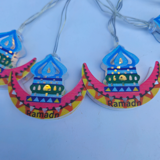 Ramadan Led Light - Mosque and Moon Shaped