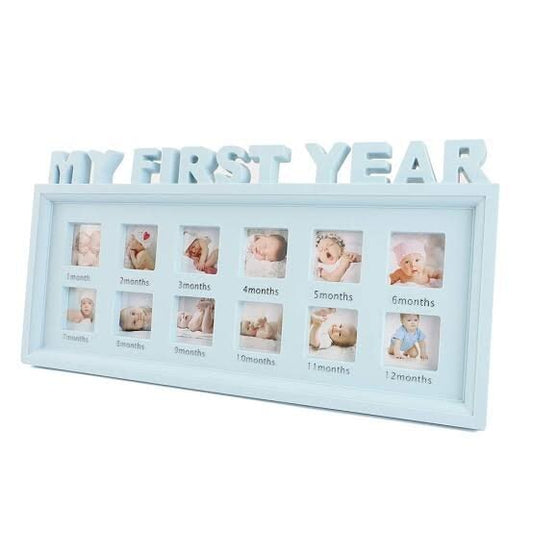 "My First Year" Photo Frame Blue Color Buundle 