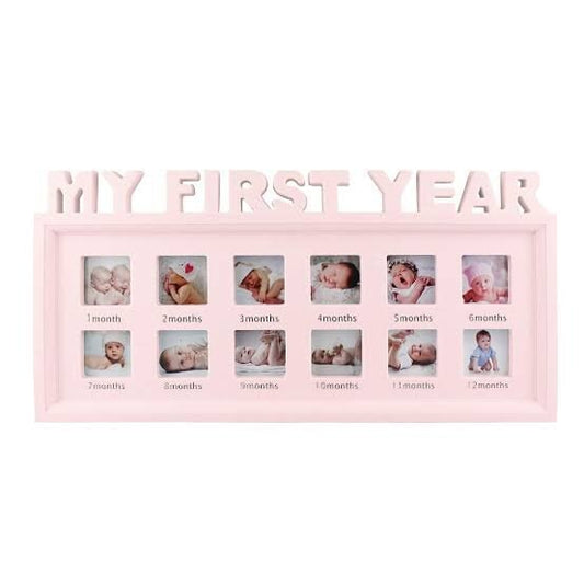 "My First Year" Photo Frame Pink Color Buundle 