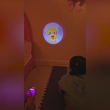 Kids LED Cell Operator Handy Projector with 3 Films