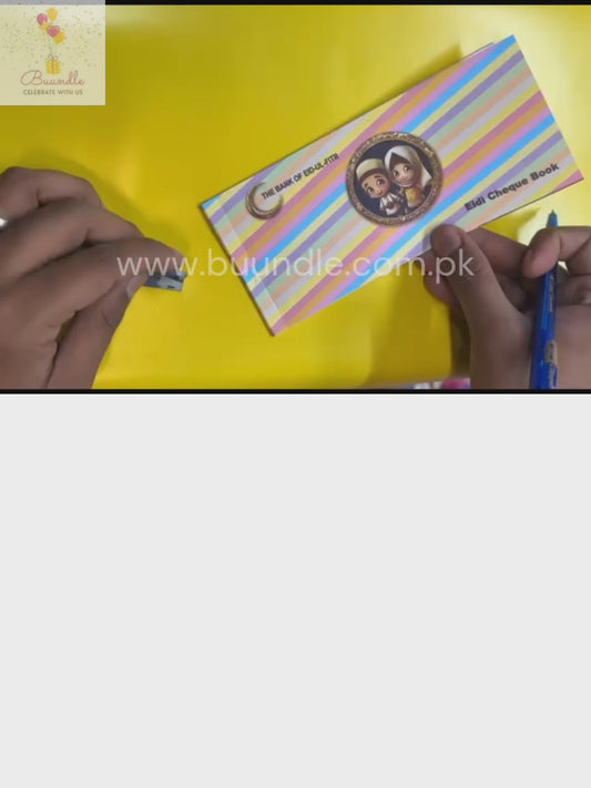 Eidi Cheque Book, 10 cheque's per book