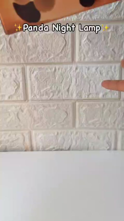 Cute Panda Night Light Silicone Nursery Sleeping Lamp Touch Control Nightlights USB Rechargeable Table Lamp for Baby