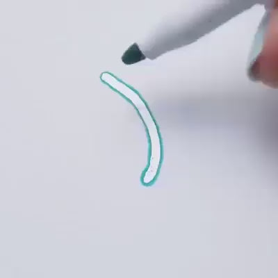 12 Colors Outline Art Markers