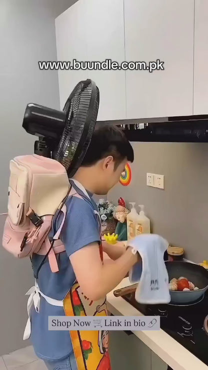 Rechargeable Adjustable Neck Fan - Stay Cool and Comfortable with 3 Speeds