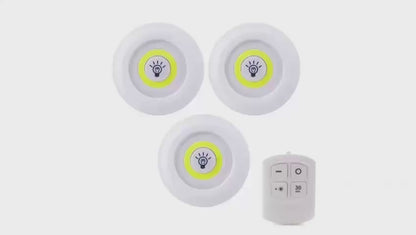 Pack of 3 - LED Tape Lights with Wireless Remote Controller (Batteries not Included)
