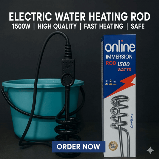 1500w OnlineBrand Electric Immersion Water Heating Rod (with Box Packing)