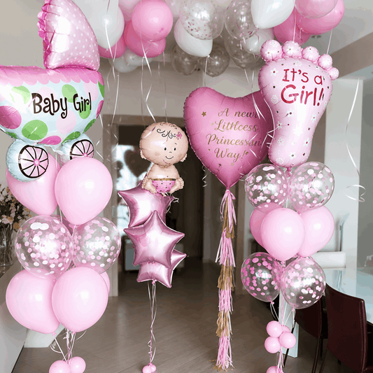 Baby Boy/Girl Welcome Balloons Decoration for Baby's Arrival