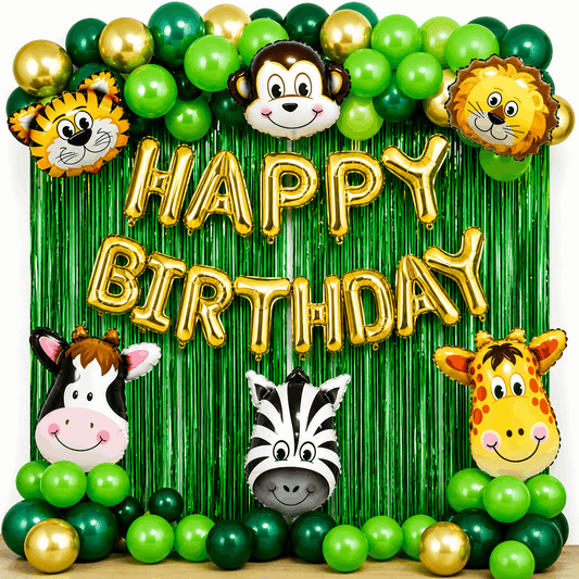 Jungle / Safari / Wild Birthday Theme Set Decoration