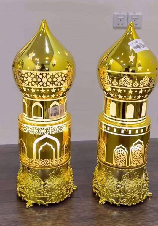 Golden Mosque Table Led light decoration for Ramadan Eid Home Party