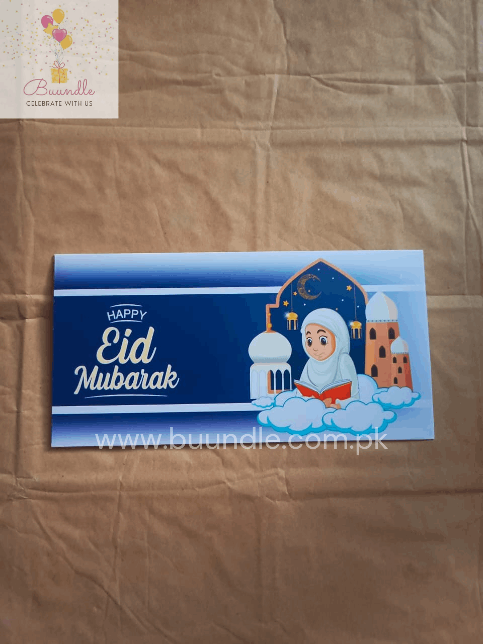 Eidi Envelopes Blue Girl Design Pack of 20