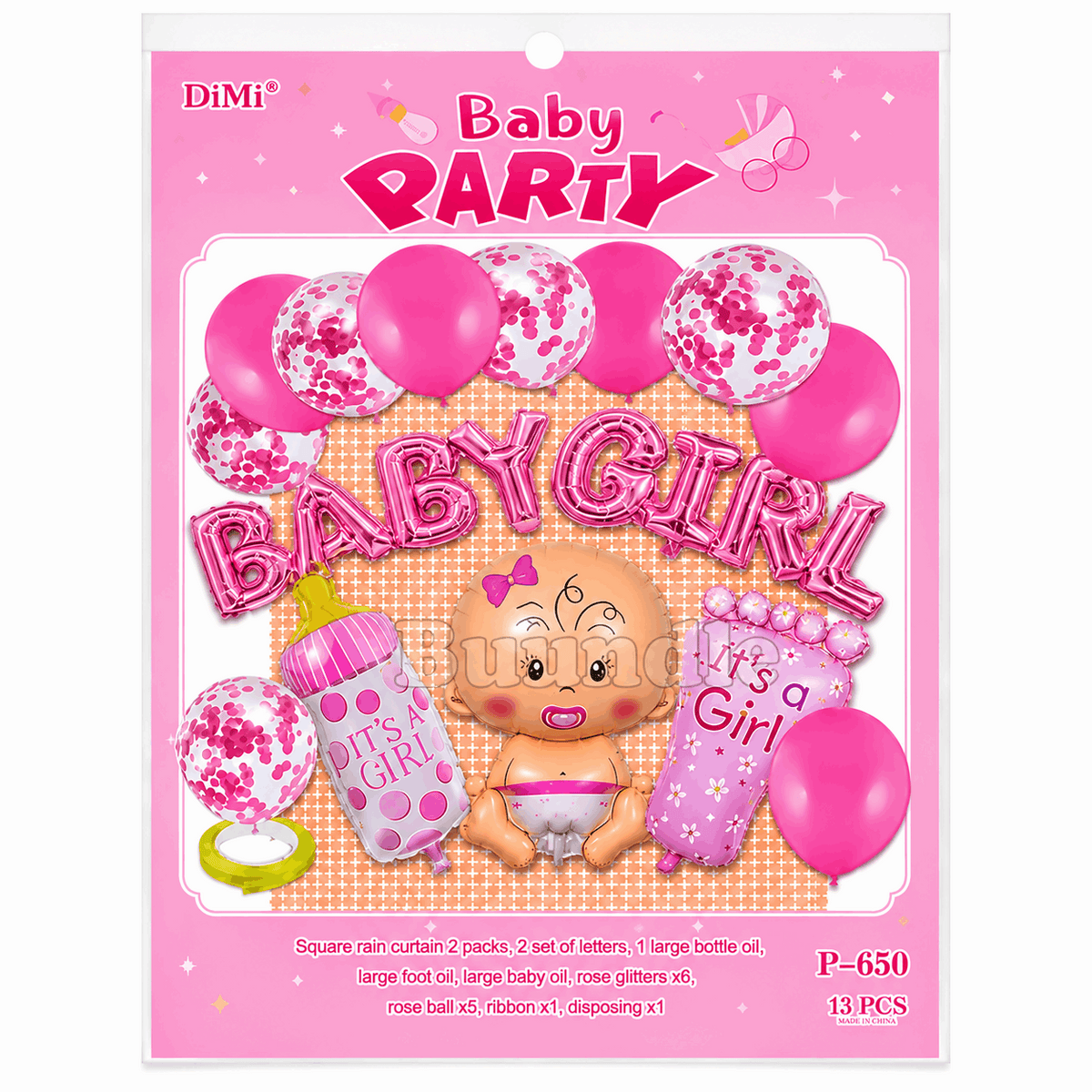 Baby Girl Theme Set for Welcome Baby Girl / Baby Shower Event Decoration and Celebration