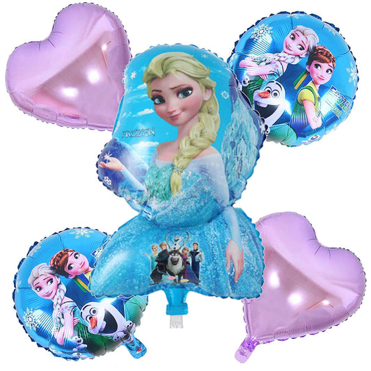 Frozen Elsa Theme Foil balloons - Pack of 5 balloons