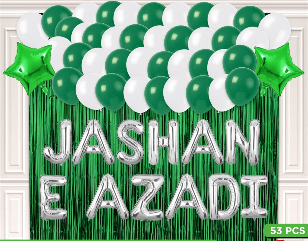Jashan e Azadi Decoration Theme Set For Happy Independence Day Celebration