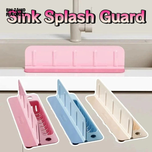 2in1 Kitchen Splash Guard with Sponge Holder and LID Cover Flip