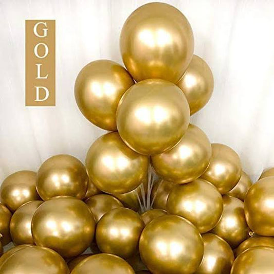 Pack of 25pcs Multicolor Chrome Metallic Balloons