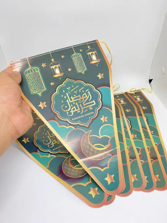 Ramadan Kareem Party Flags Pack of 10 Theme Decoration