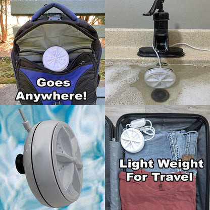 Mini Portable Ultrasonic Turbine Washing Machine