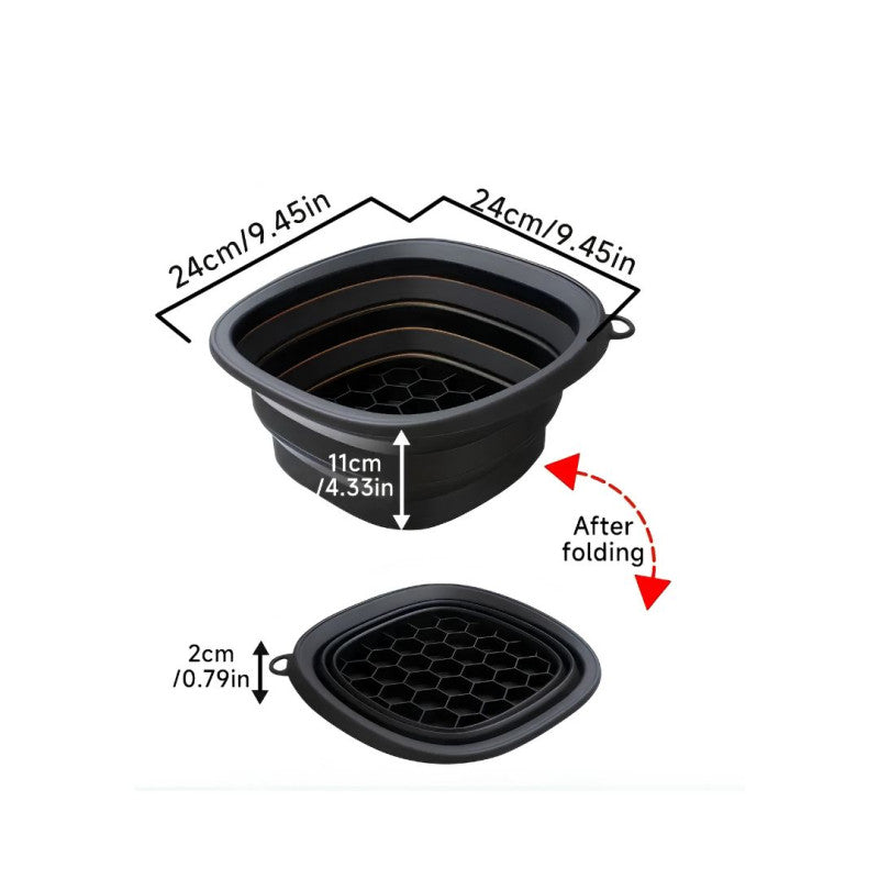 Face Ice Bowl With Built In Ice Tray Collapsible Silicone Beauty Bowl
