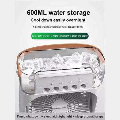 Multifunction Water Spray Mist Fan Air Cooler fan USB Electric