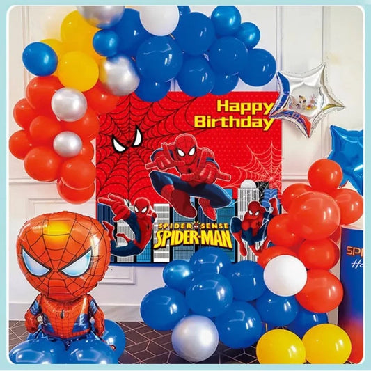 Spider Theme Balloons Party Decoration Set- Buundle.com.pk