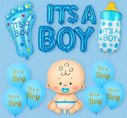 Welcome Baby Boy or Baby Girl Balloons Deal