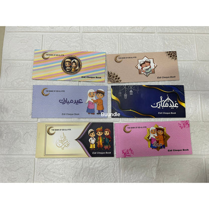 Eidi Cheque Book, 10 cheque's per book
