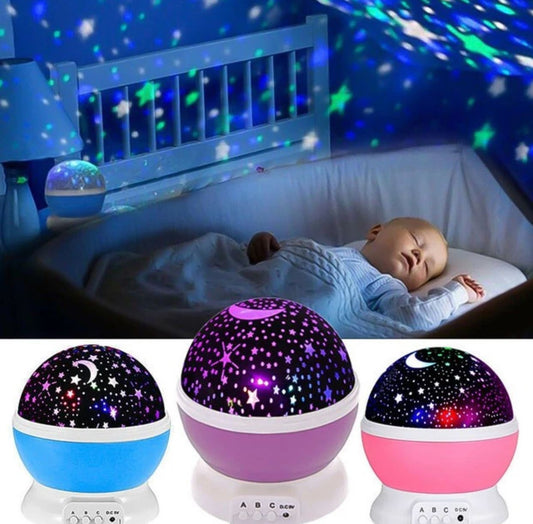 LED 360° Rotating Night Light Projector Starry Sky Star