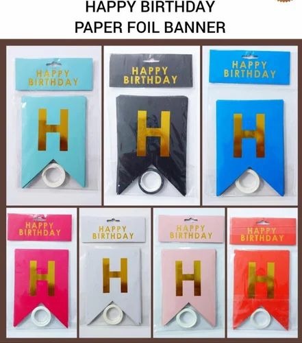 13pcs Happy Birthday Card Chain Banner For Birthday Party Decoration and Celebration