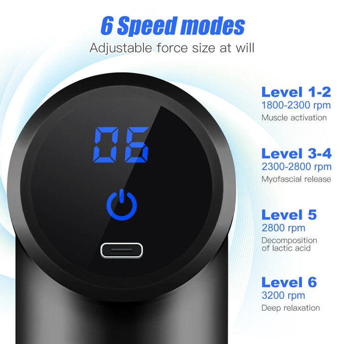 Massage Gun 4 in 1 Multifunctional, Full Body Massage Equipment Set for Deep Tissue Relief & Full Body Relaxation