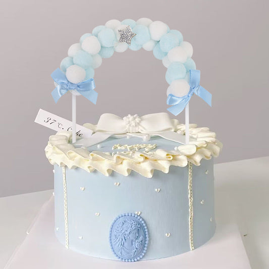 1pcs Arch Cake Decoration Cake Topper Arch HairBall Birthday Baking Cake Tools Decoration