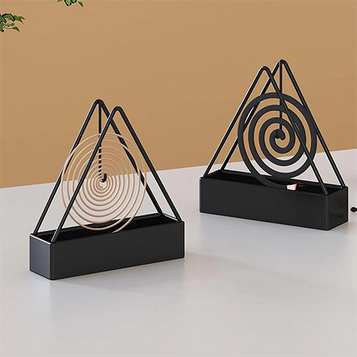 Metal Mosquito Coil Holder Stand – High Quality Black Iron Coil Burner | Durable Mosquito Coil Stand