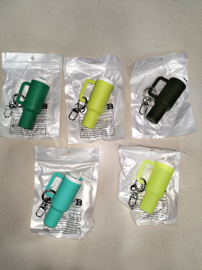 Mini Stanley Style Tumbler Keychain – Portable Storage Cup Keyring