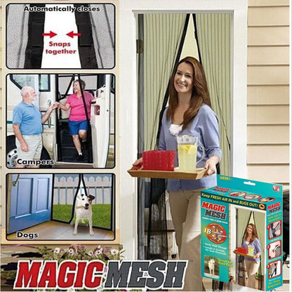 Magic Mesh Hands Free Magnetic Screen Door 
Size : 84 Inch Height X 40 Inch Width