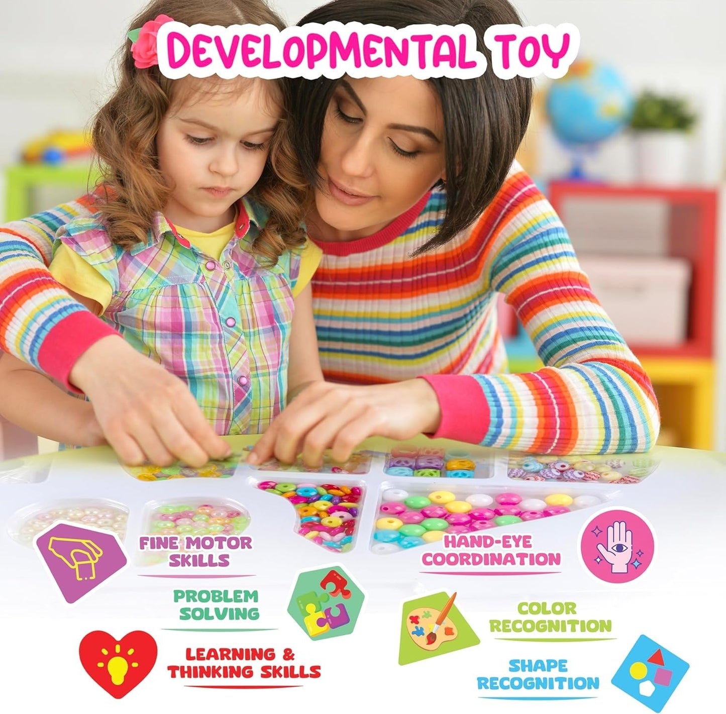 Pop Beads Set for Kids | Bracelet and Necklace Kit for Jewelry Making