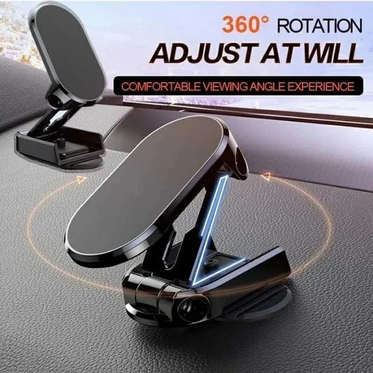 Magnetic Car Mobile Phone Holder Folding Magnet Cell Phone Stand in Car GPS Support For iPhone/Android 360° Rotatable