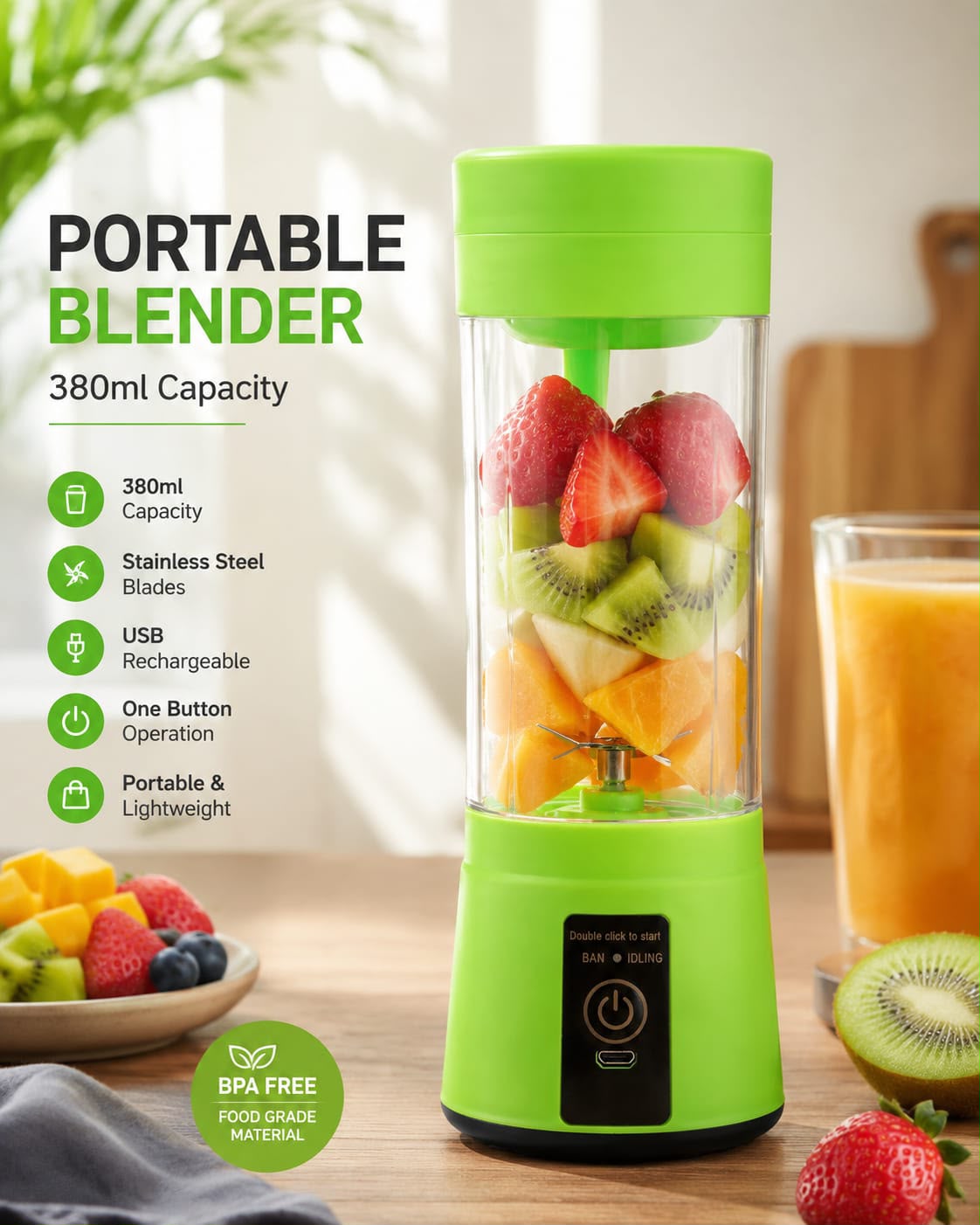Portable Juicer Blender (380ml)