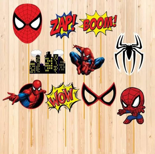 Spiderman Party props
