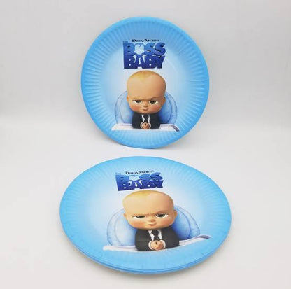 10pc Cartoon Party Paper Plates