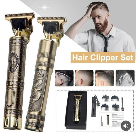 Vintage T9 Trimmer For Men Professional USB Rechargeable