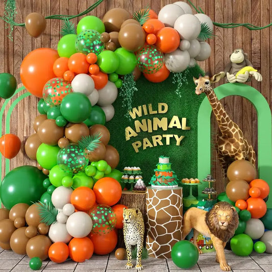 Wild Jungle Theme Animal Party Balloons -Buundle.com.pk
