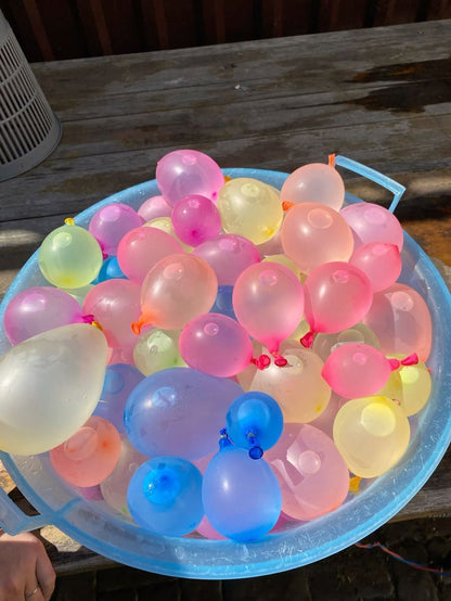 111pc Water Balloons Set - Quick Fill in 60 seconds - Fast and Fun Water Games