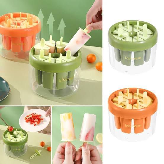 Silicone 7pcs Ice Cream Mould with Bowl