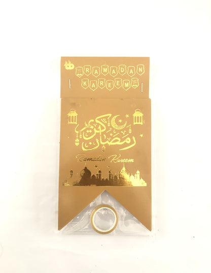 Black Ramadan Kareem Card Banner For Ramadan Iftar Party Decoration and Celebration Bamner