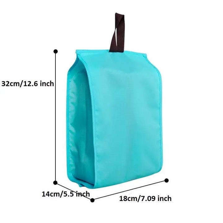 Pack of 2 Hanging Shoe Organizer, Portable Shoe Storage Bag, Waterproof Oxford Cloth Shoes Storage Bag, Transparent Shoe Bags, Large Capacity Colorful Travel Shoe Bag, Travel Portable Sorting Pouch