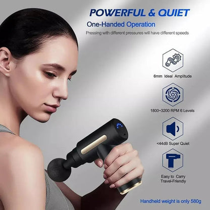 Massage Gun 4 in 1 Multifunctional, Full Body Massage Equipment Set for Deep Tissue Relief & Full Body Relaxation